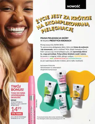 AVON - gazetka promocyjna Katalog Sierpień 2025 od piątku 01.08 do niedzieli 31.08 - strona 3 AVON - gazetka promocyjna Katalog Sierpień 2025 od piątku 01.08 do niedzieli 31.08 - strona 3