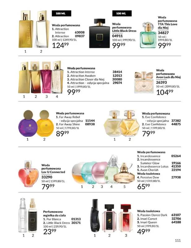 AVON - gazetka promocyjna Katalog Sierpień 2025 od piątku 01.08 do niedzieli 31.08 - strona 111