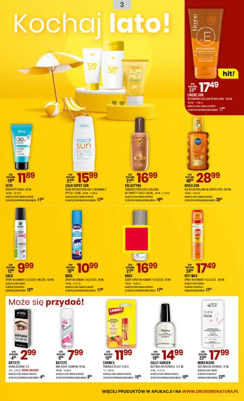 Drogerie Natura - gazetka promocyjna Gazetka od poniedziałku 04.08 do czwartku 21.08 - strona 3
