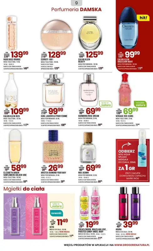 Drogerie Natura - gazetka promocyjna Gazetka od poniedziałku 04.08 do czwartku 21.08 - strona 9