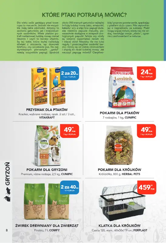 Aquael zoo - gazetka promocyjna Gazetka od poniedziałku 04.08 do niedzieli 31.08 - strona 8