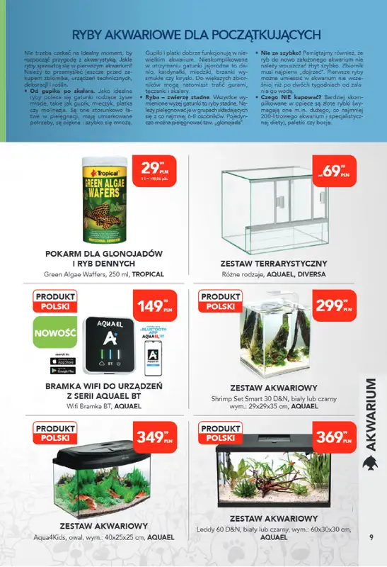 Aquael zoo - gazetka promocyjna Gazetka od poniedziałku 04.08 do niedzieli 31.08 - strona 9