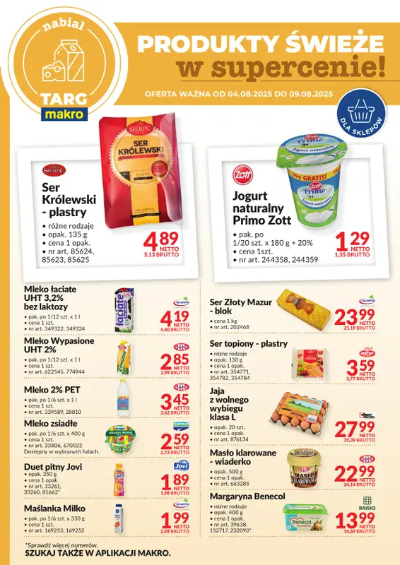 Makro - gazetka promocyjna Targ MAKRO - oferta świeża w super cenach! od poniedziałku 04.08 do soboty 09.08 - strona 2