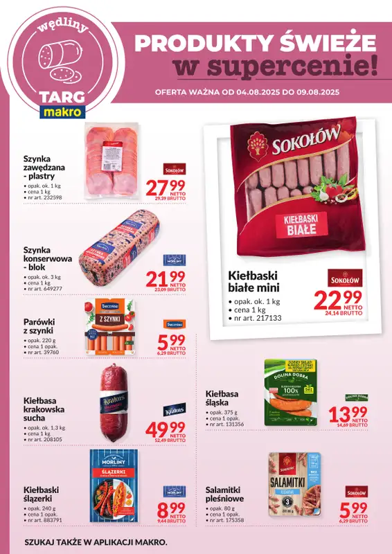 Makro - gazetka promocyjna Targ MAKRO - oferta świeża w super cenach! od poniedziałku 04.08 do soboty 09.08 - strona 3