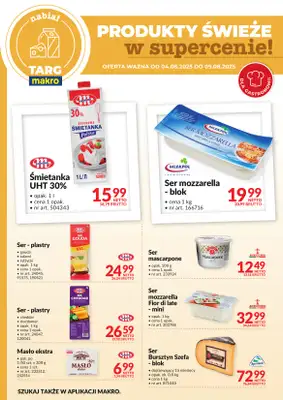 Makro - gazetka promocyjna Targ MAKRO - oferta świeża w super cenach! od poniedziałku 04.08 do soboty 09.08