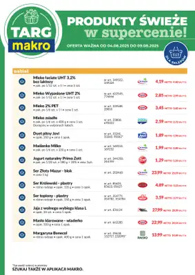 Makro - gazetka promocyjna Targ MAKRO - oferta świeża w super cenach! od poniedziałku 04.08 do soboty 09.08 - strona 8
