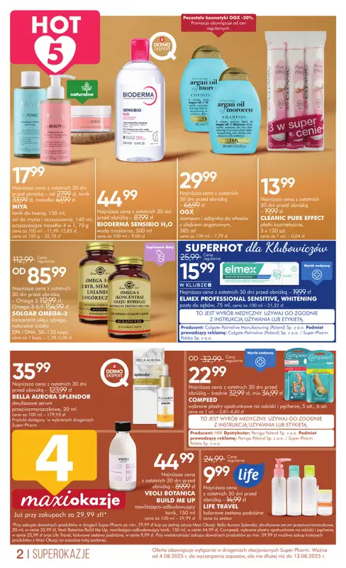 Super-Pharm - gazetka promocyjna Gazetka od poniedziałku 04.08 do środy 13.08 - strona 2
