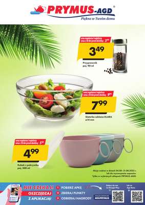 Prymus AGD - gazetka promocyjna Plakat promocyjny od poniedziałku 04.08 do niedzieli 31.08