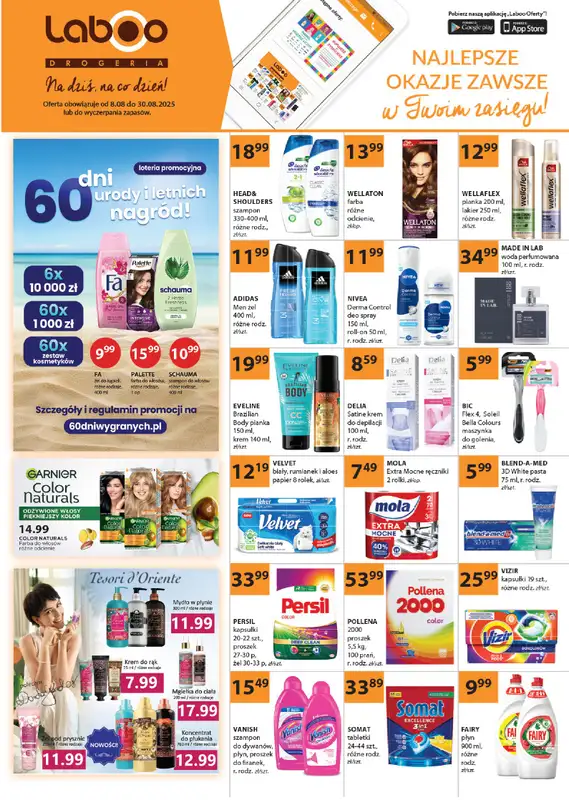 Drogerie Laboo - gazetka promocyjna Gazetka od piątku 08.08 do soboty 30.08