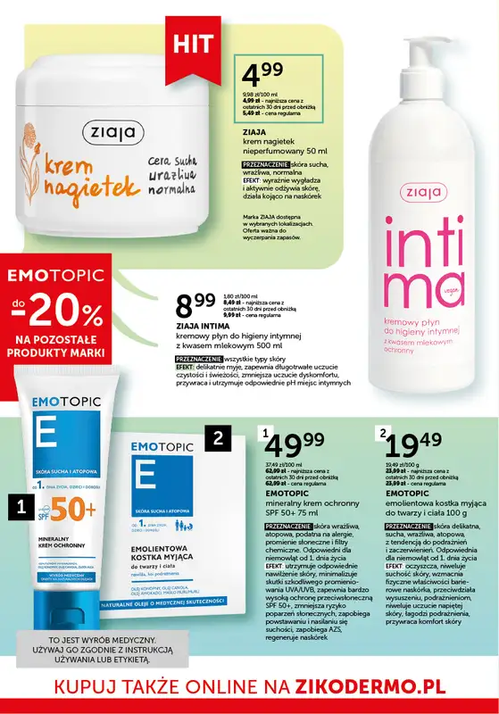 Ziko Dermo - gazetka promocyjna Gazetka - Połysk w słoneczne dni od czwartku 07.08 do środy 20.08 - strona 4