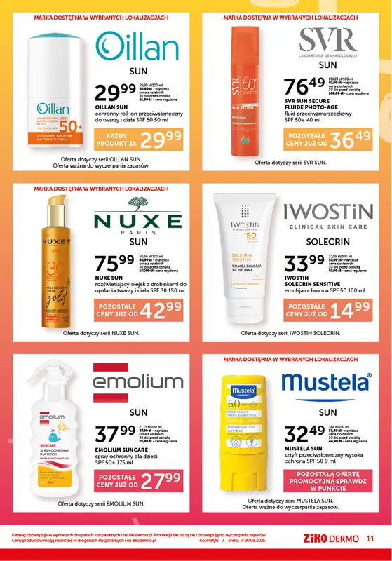 Ziko Dermo - gazetka promocyjna Gazetka - Połysk w słoneczne dni od czwartku 07.08 do środy 20.08 - strona 11