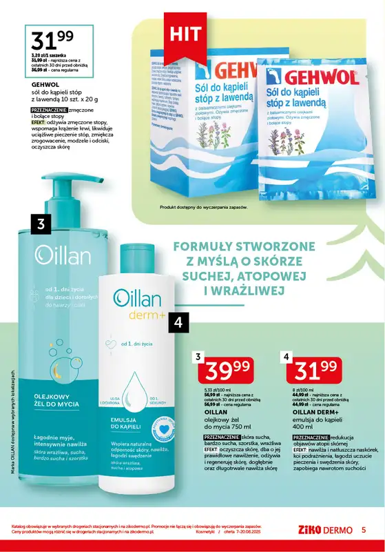 Ziko Dermo - gazetka promocyjna Gazetka - Połysk w słoneczne dni od czwartku 07.08 do środy 20.08 - strona 5