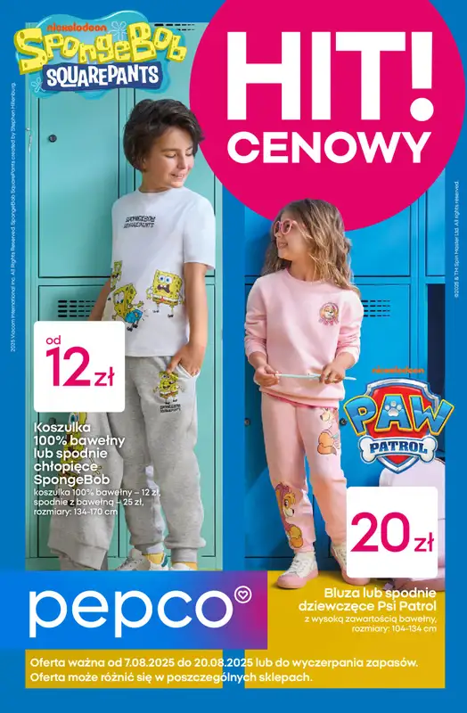 Pepco - gazetka promocyjna Gazetka od czwartku 07.08 do środy 20.08