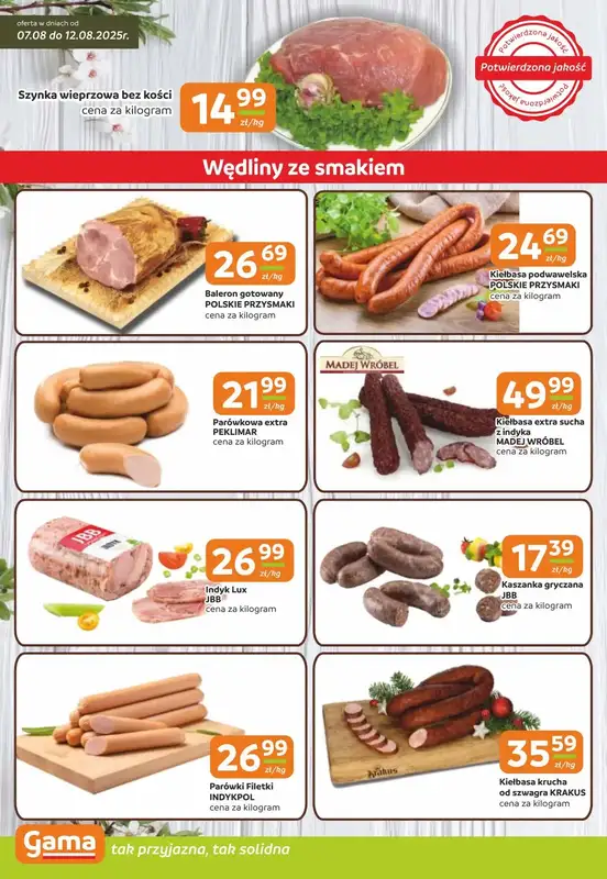 Gama - gazetka promocyjna Gazetka od czwartku 07.08 do wtorku 19.08 - strona 2