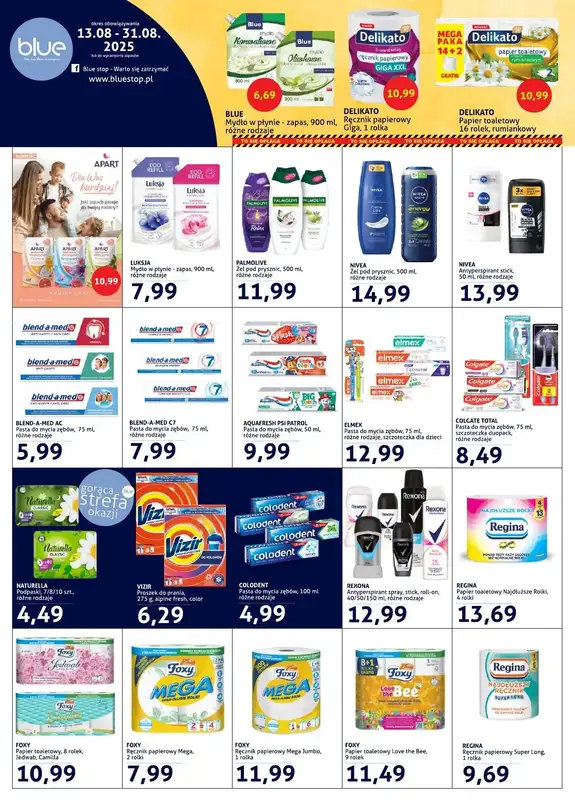 Blue Stop - gazetka promocyjna Gazetka od środy 13.08 do niedzieli 31.08