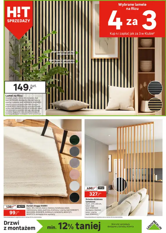 Leroy Merlin - gazetka promocyjna Gazetka Nowa podłoga i wiele więcej od środy 06.08 do czwartku 28.08 - strona 9