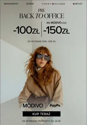 Modivo - gazetka promocyjna Extra rabaty przy zakupach za min. 500 zł na wybrane produkty od środy 06.08 do poniedziałku 18.08