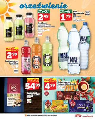 TOPAZ - gazetka promocyjna Gazetka od czwartku 14.08 do środy 20.08 - strona 9 TOPAZ - gazetka promocyjna Gazetka od czwartku 14.08 do środy 20.08 - strona 9