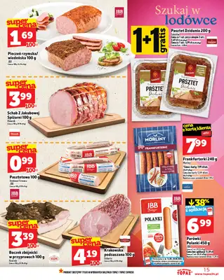 TOPAZ - gazetka promocyjna Gazetka od czwartku 14.08 do środy 20.08 - strona 15 TOPAZ - gazetka promocyjna Gazetka od czwartku 14.08 do środy 20.08 - strona 15