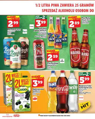 TOPAZ - gazetka promocyjna Gazetka od czwartku 14.08 do środy 20.08 - strona 10 TOPAZ - gazetka promocyjna Gazetka od czwartku 14.08 do środy 20.08 - strona 10