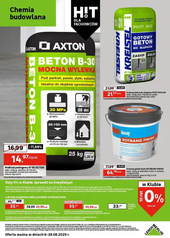 Leroy Merlin - gazetka promocyjna Gazetka od środy 06.08 do czwartku 28.08 - strona 30