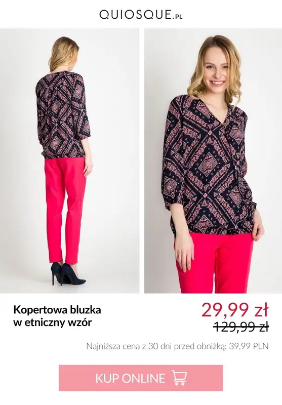 Quiosque - gazetka promocyjna Bluzki damskie od 29,99 zł od środy 06.08 do piątku 15.08 - strona 3