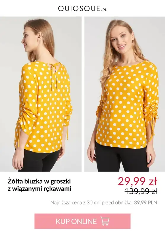 Quiosque - gazetka promocyjna Bluzki damskie od 29,99 zł od środy 06.08 do piątku 15.08 - strona 7