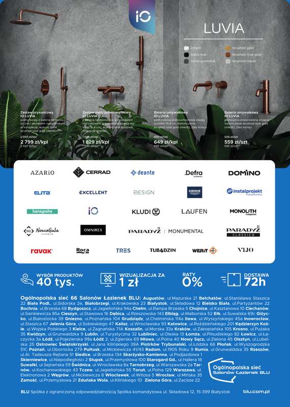 Blu Salony 艁azienek - gazetka promocyjna Gazetka cz.3 od 艣rody 01.10 do pi膮tku 31.10 - strona 6 Blu Salony 艁azienek - gazetka promocyjna Gazetka cz.3 od 艣rody 01.10 do pi膮tku 31.10 - strona 6