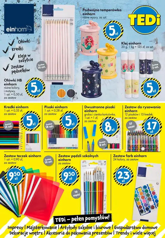 Tedi - gazetka promocyjna Powrót do szkoły od piątku 08.08 do soboty 16.08 - strona 12