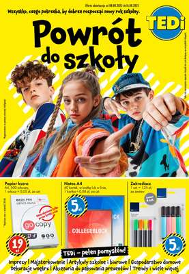 Tedi - gazetka promocyjna Powrót do szkoły od piątku 08.08 do soboty 16.08