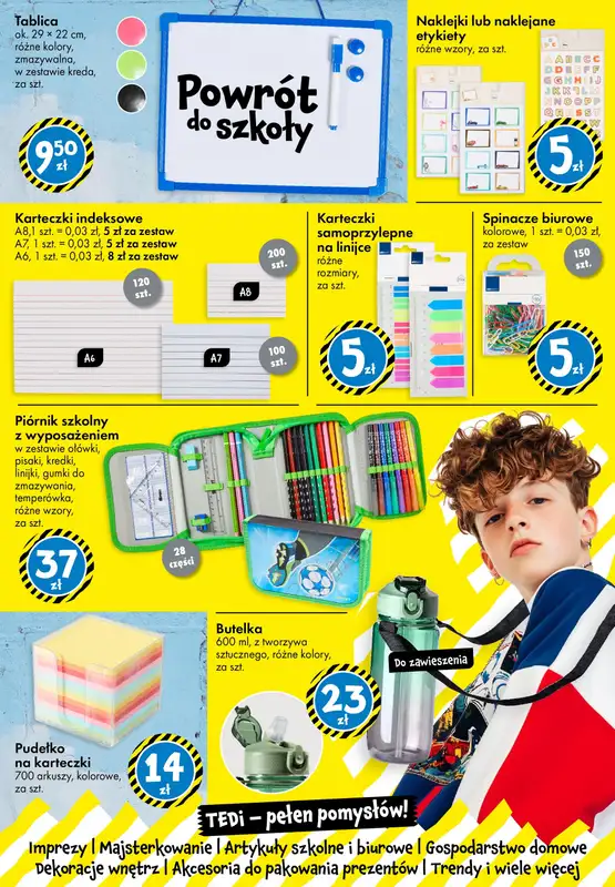 Tedi - gazetka promocyjna Powrót do szkoły od piątku 08.08 do soboty 16.08 - strona 14