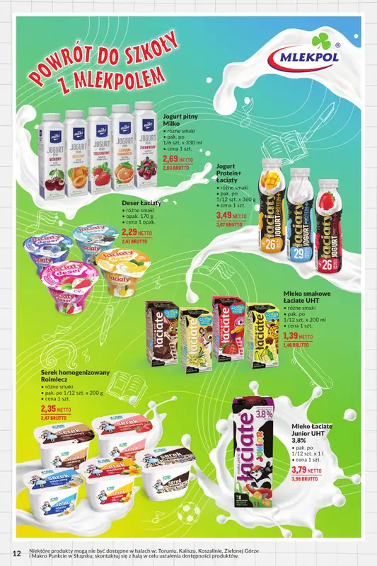 Makro - gazetka promocyjna Cześć szkoło od wtorku 19.08 do poniedziałku 01.09 - strona 12