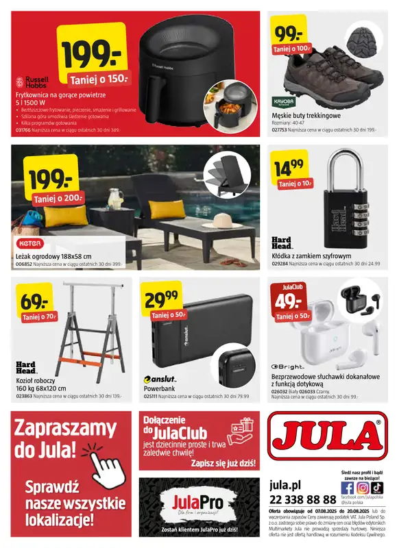Jula - gazetka promocyjna Gazetka od czwartku 07.08 do środy 20.08 - strona 11