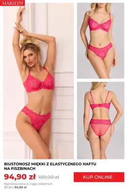 Marilyn - gazetka promocyjna Biustonosze do -70% od czwartku 07.08  - strona 2 Marilyn - gazetka promocyjna Biustonosze do -70% od czwartku 07.08  - strona 2