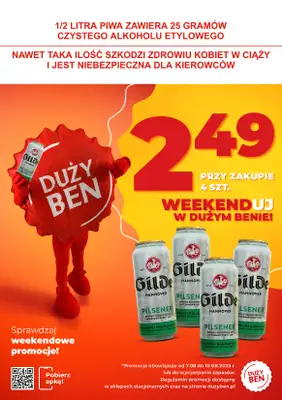 Duży Ben - gazetka promocyjna Weekendowe promocje! od czwartku 07.08 do niedzieli 10.08