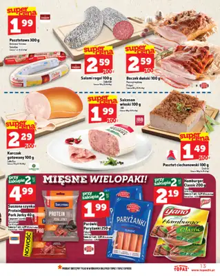 TOPAZ - gazetka promocyjna Gazetka od czwartku 07.08 do środy 13.08 - strona 13 TOPAZ - gazetka promocyjna Gazetka od czwartku 07.08 do środy 13.08 - strona 13