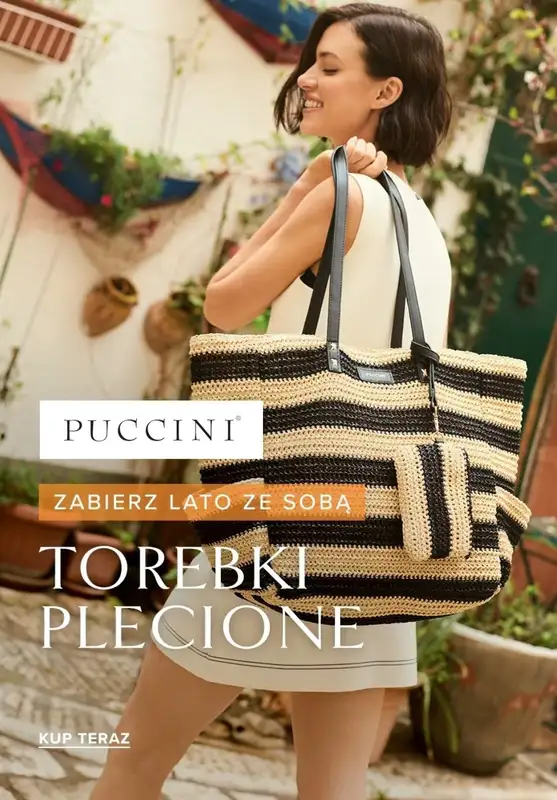Puccini - gazetka promocyjna Plecione torebki w promocyjnych cenach! od czwartku 07.08 do niedzieli 17.08