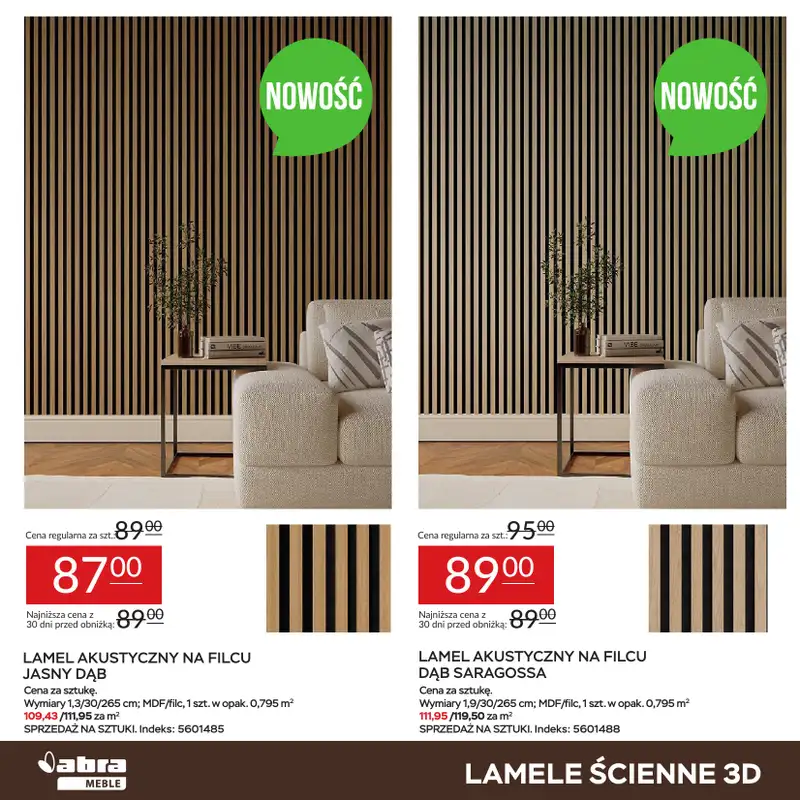 Abra Meble - gazetka promocyjna Panele w super cenach od piątku 08.08 do poniedziałku 25.08 - strona 14