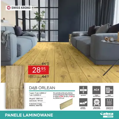 Abra Meble - gazetka promocyjna Panele w super cenach od piątku 08.08 do poniedziałku 25.08 - strona 3 Abra Meble - gazetka promocyjna Panele w super cenach od piątku 08.08 do poniedziałku 25.08 - strona 3