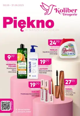 Drogerie Koliber - gazetka promocyjna Gazetka od piątku 08.08 do niedzieli 31.08