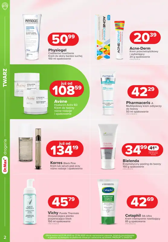Dr.Max Drogeria - gazetka promocyjna Gazetka od piątku 08.08 do niedzieli 31.08 - strona 2