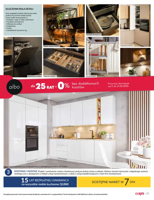 Salony Agata - gazetka promocyjna Gazetka od poniedziałku 11.08 do niedzieli 31.08 - strona 23
