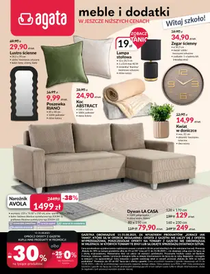 Salony Agata - gazetka promocyjna Gazetka od poniedziałku 11.08 do niedzieli 31.08