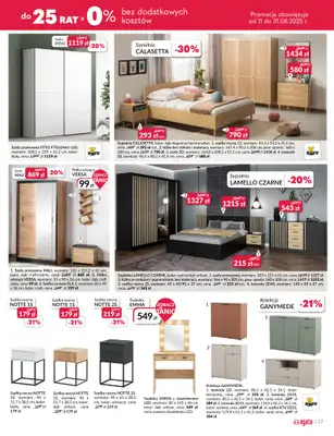 Salony Agata - gazetka promocyjna Gazetka od poniedziałku 11.08 do niedzieli 31.08 - strona 17