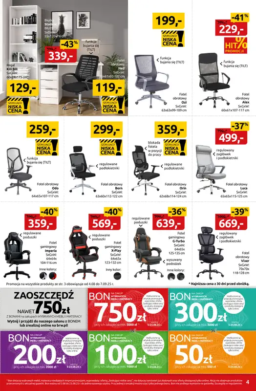 Black Red White - gazetka promocyjna Złap szkolne okazje do -60% od poniedziałku 11.08 do niedzieli 24.08 - strona 4