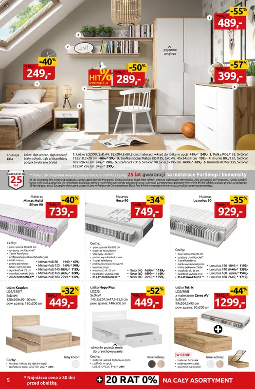 Black Red White - gazetka promocyjna Złap szkolne okazje do -60% od poniedziałku 11.08 do niedzieli 24.08 - strona 5