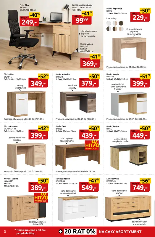 Black Red White - gazetka promocyjna Złap szkolne okazje do -60% od poniedziałku 11.08 do niedzieli 24.08 - strona 3