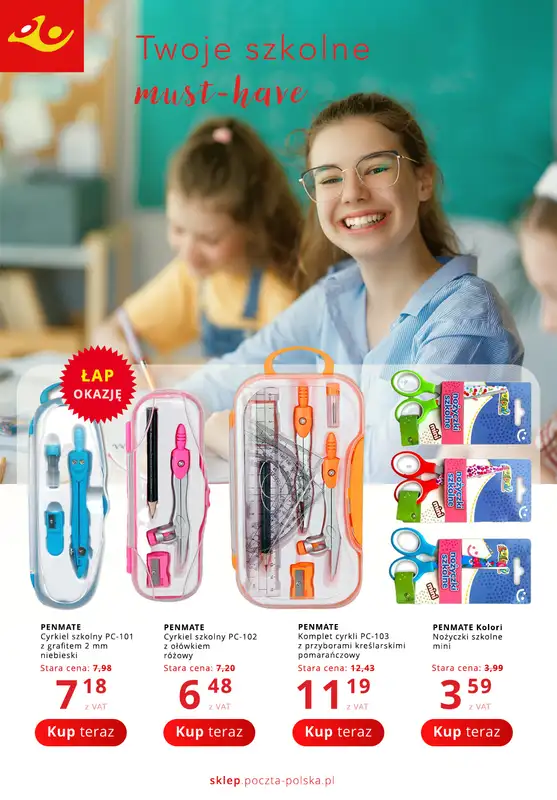 Poczta Polska - gazetka promocyjna Gazetka Back to school od poniedziałku 11.08 do niedzieli 24.08 - strona 3