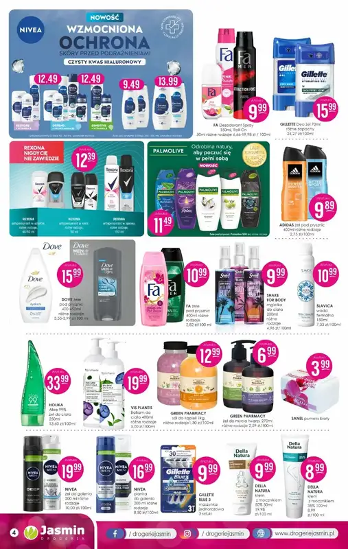 Drogerie Jasmin - gazetka promocyjna Gazetka od poniedziałku 11.08 do niedzieli 31.08 - strona 4