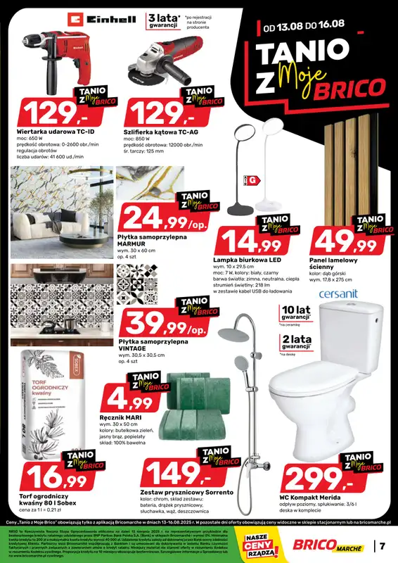 Bricomarche - gazetka promocyjna Tanio z MojeBrico od środy 13.08 do soboty 16.08 - strona 2